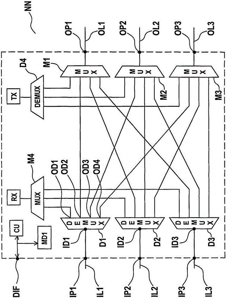 Method of switching an optical signal in an optical flex grid network