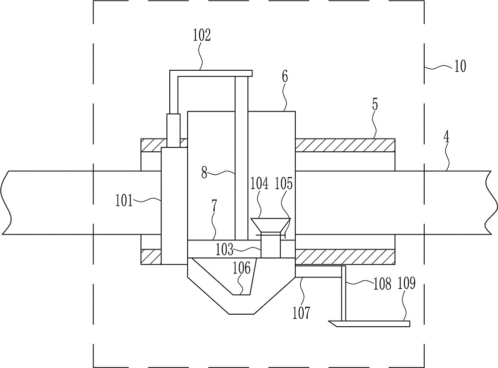 Ground cement laying equipment for construction site