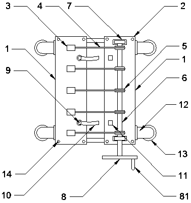 Semi-trailer top locking device