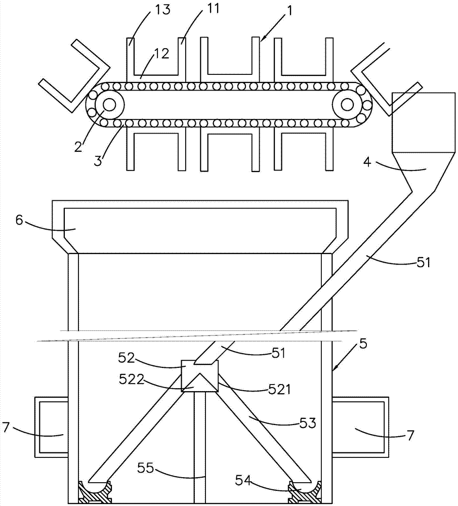 Full-automatic roller-slitting grinding mill