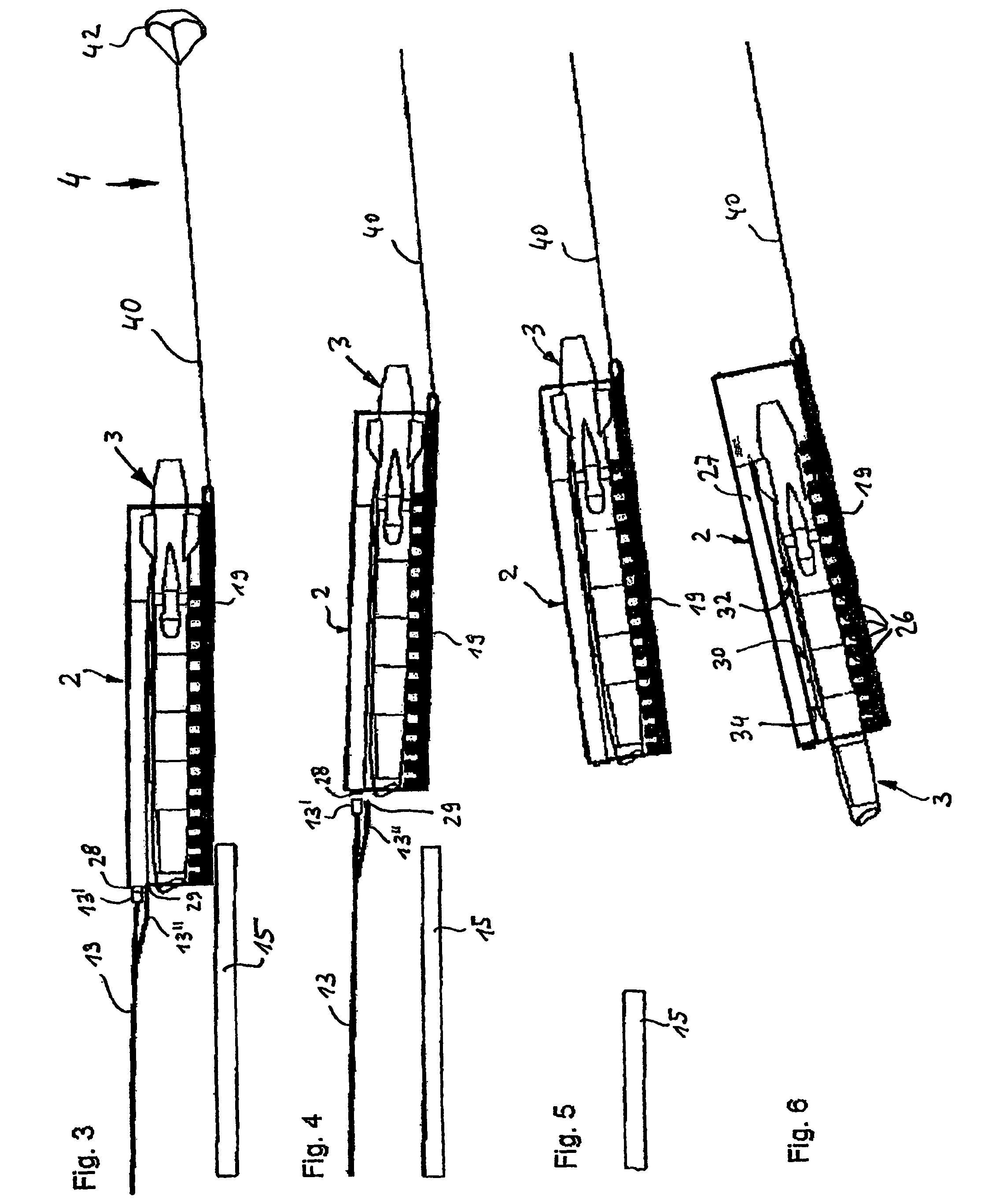 Device for launching unmanned missiles from an aircraft