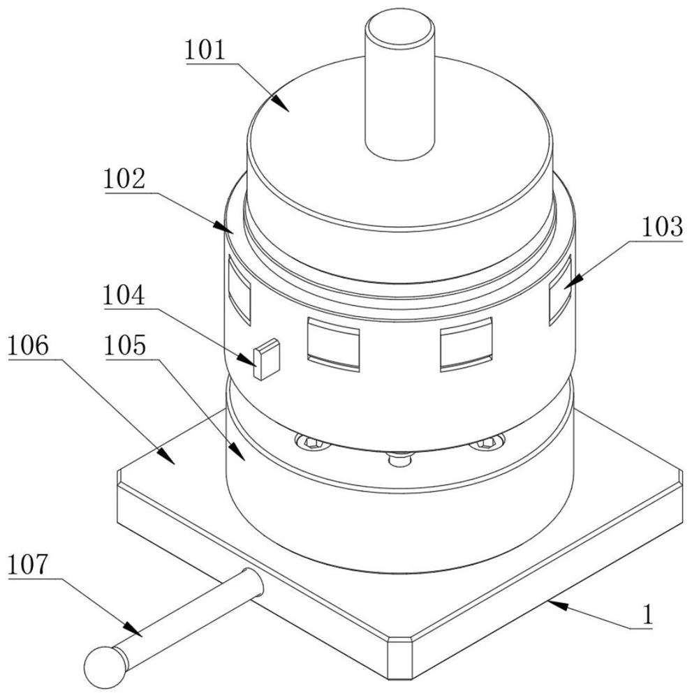 A semi-automatic magnetic tile tensioning device