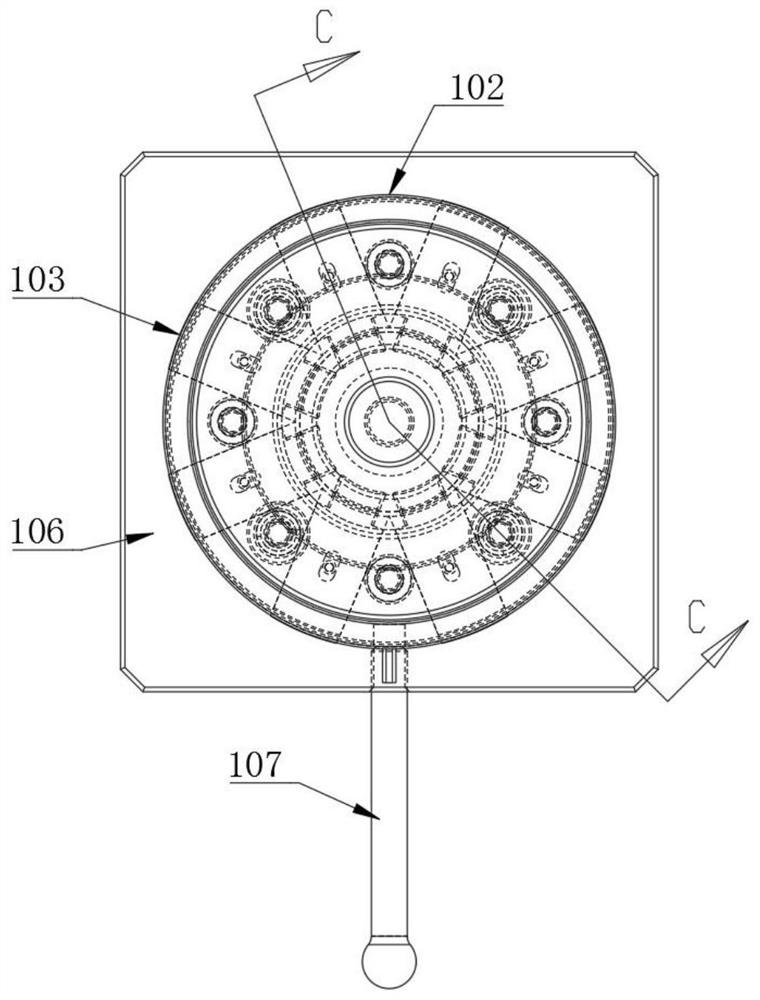 A semi-automatic magnetic tile tensioning device