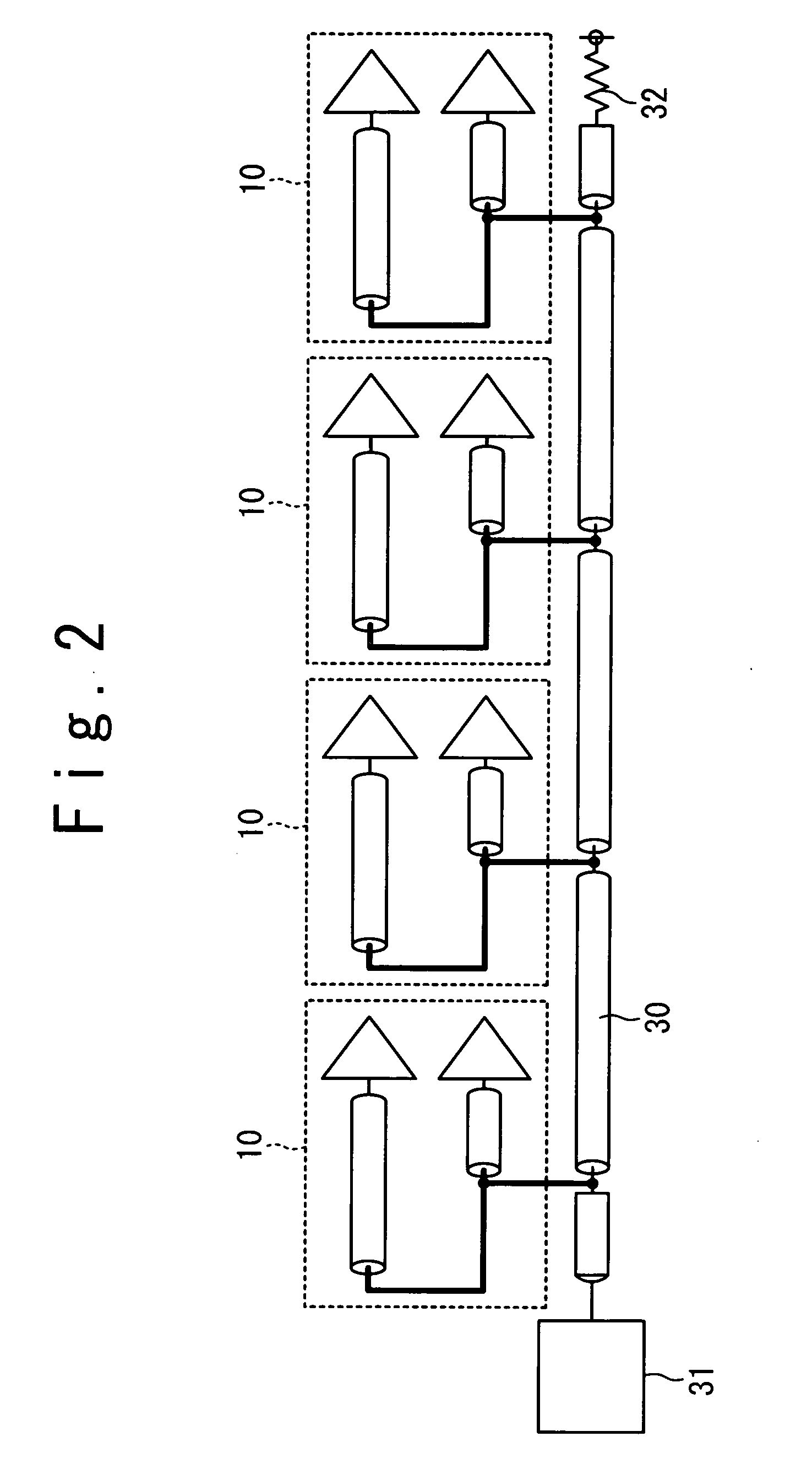 Stacked semiconductor device and semiconductor memory module