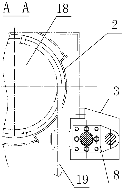 Rope guiding machine with guide rod type adjustable rope guiding device and clamp type rope pressing device