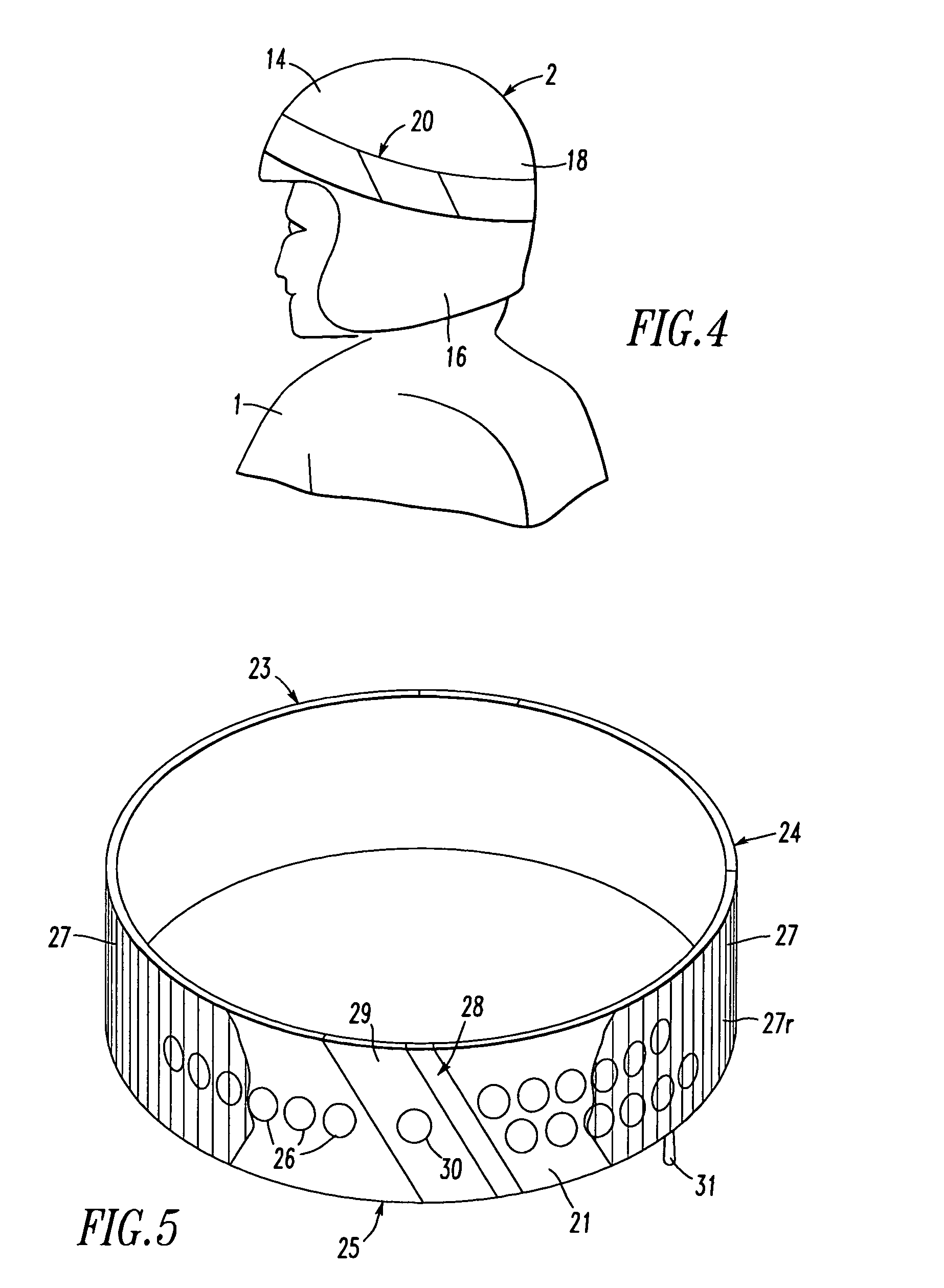 Helmet having a ring of light