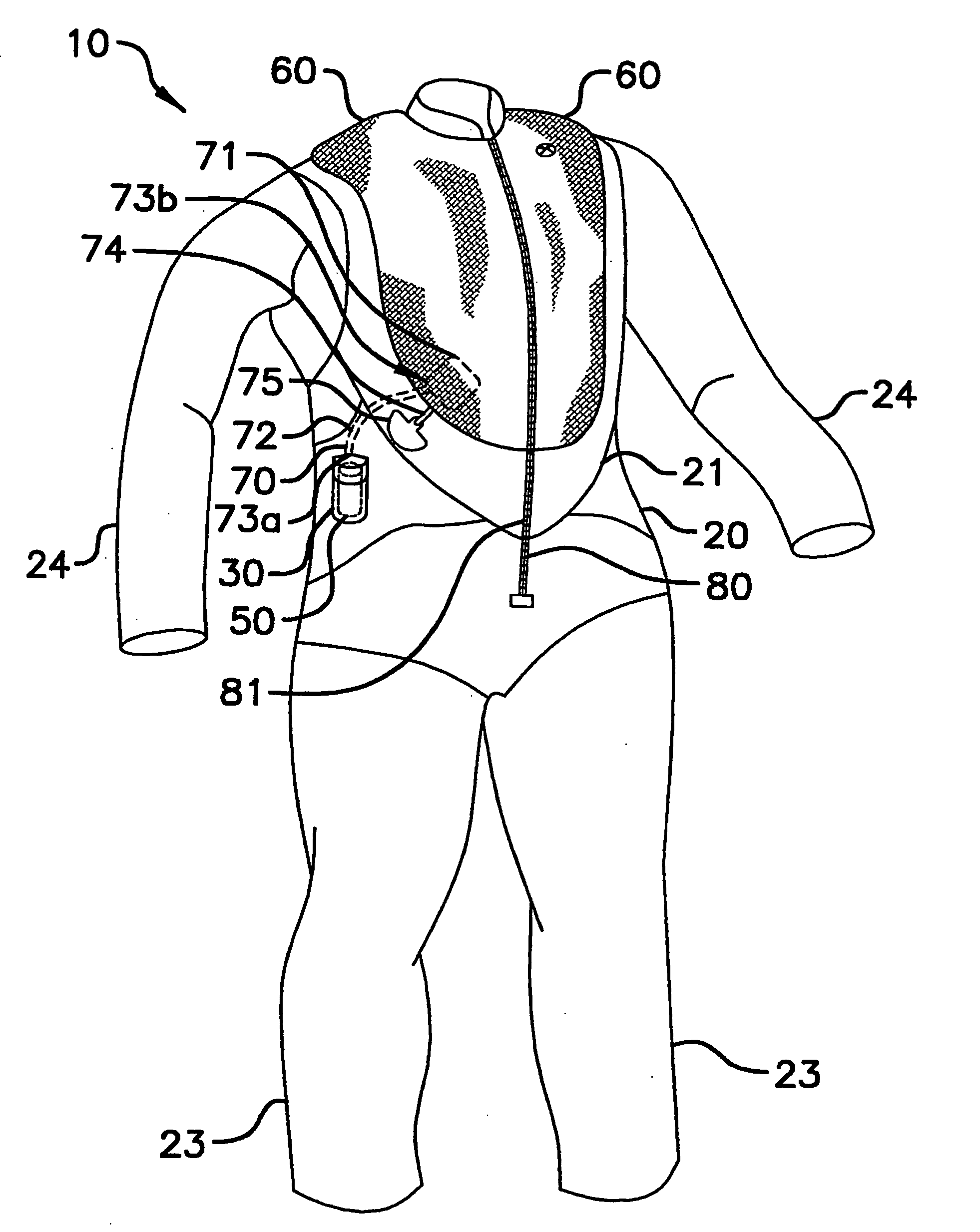 Combination wetsuit and flotation device, and method of use