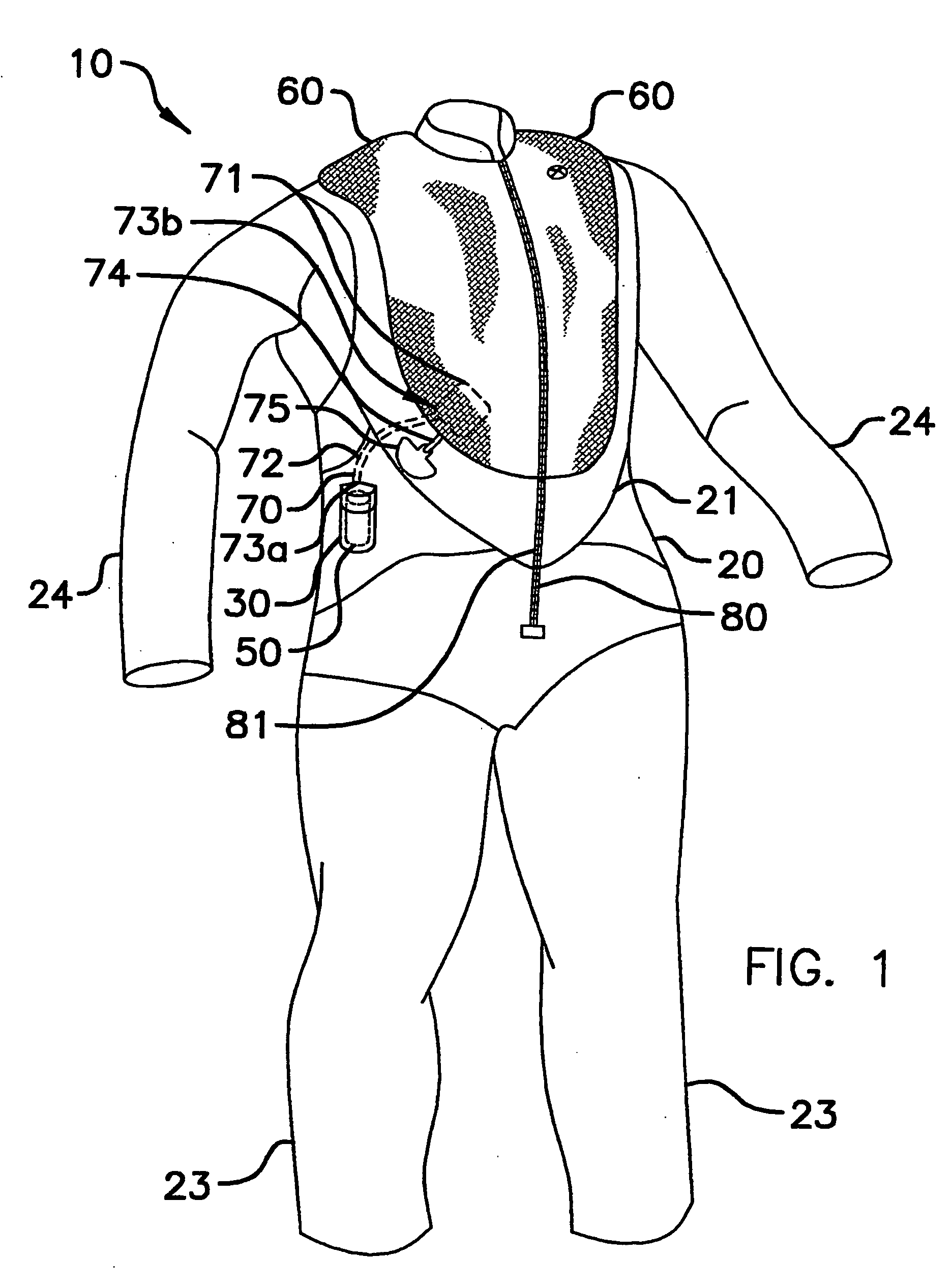 Combination wetsuit and flotation device, and method of use