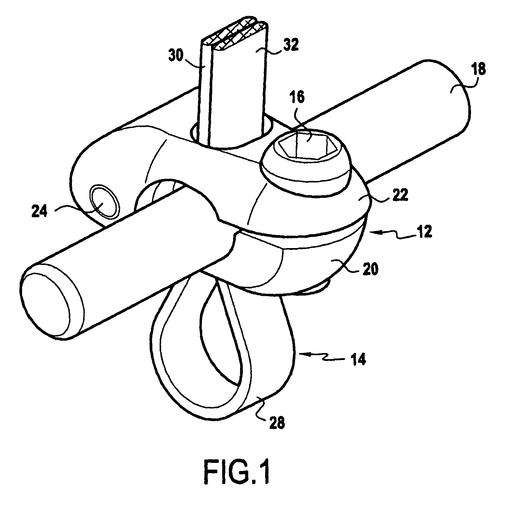 Flexible tie fastening system