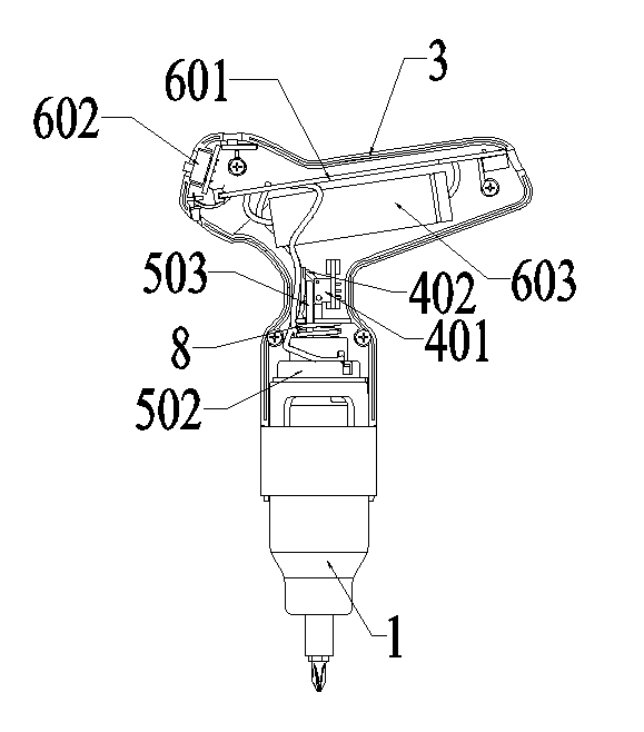 Electric tool triggered by pressure