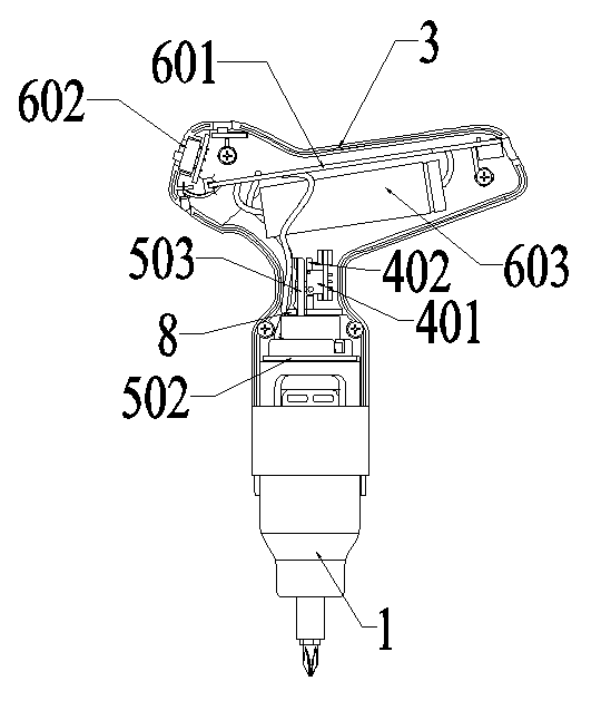 Electric tool triggered by pressure