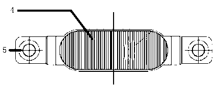 LED navaid lamp optical assembly used for generating rectangular spots