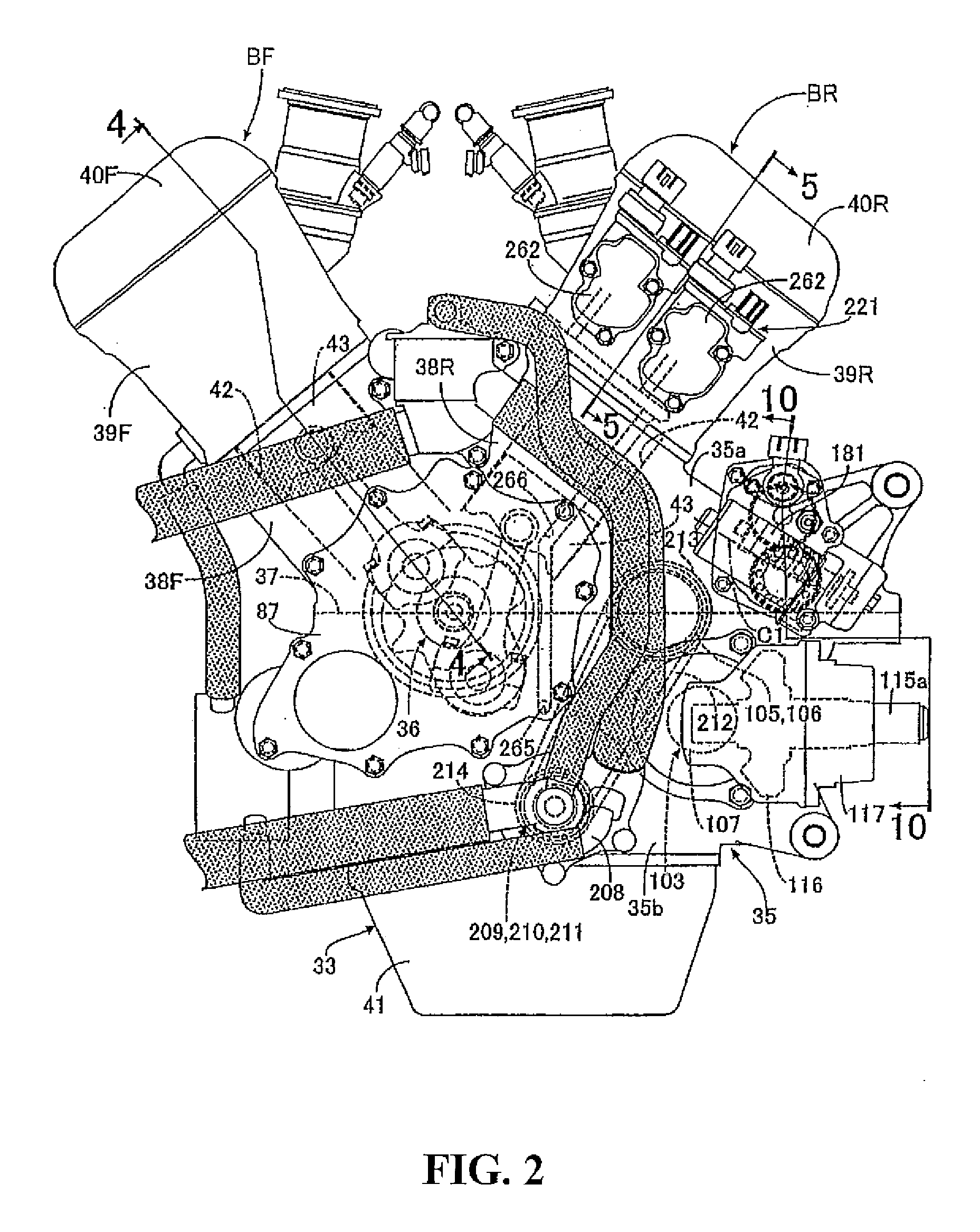 Structure for disposing clutch control apparatus in power unit for saddle-ride type vehicle