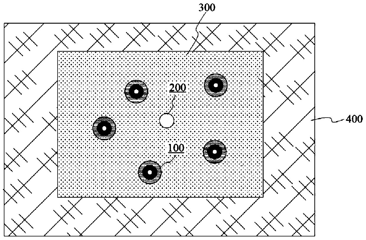 Recharge system for rainwater storing and monitoring and construction method of system