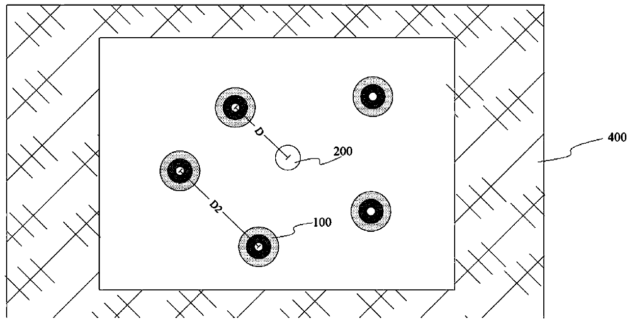 Recharge system for rainwater storing and monitoring and construction method of system