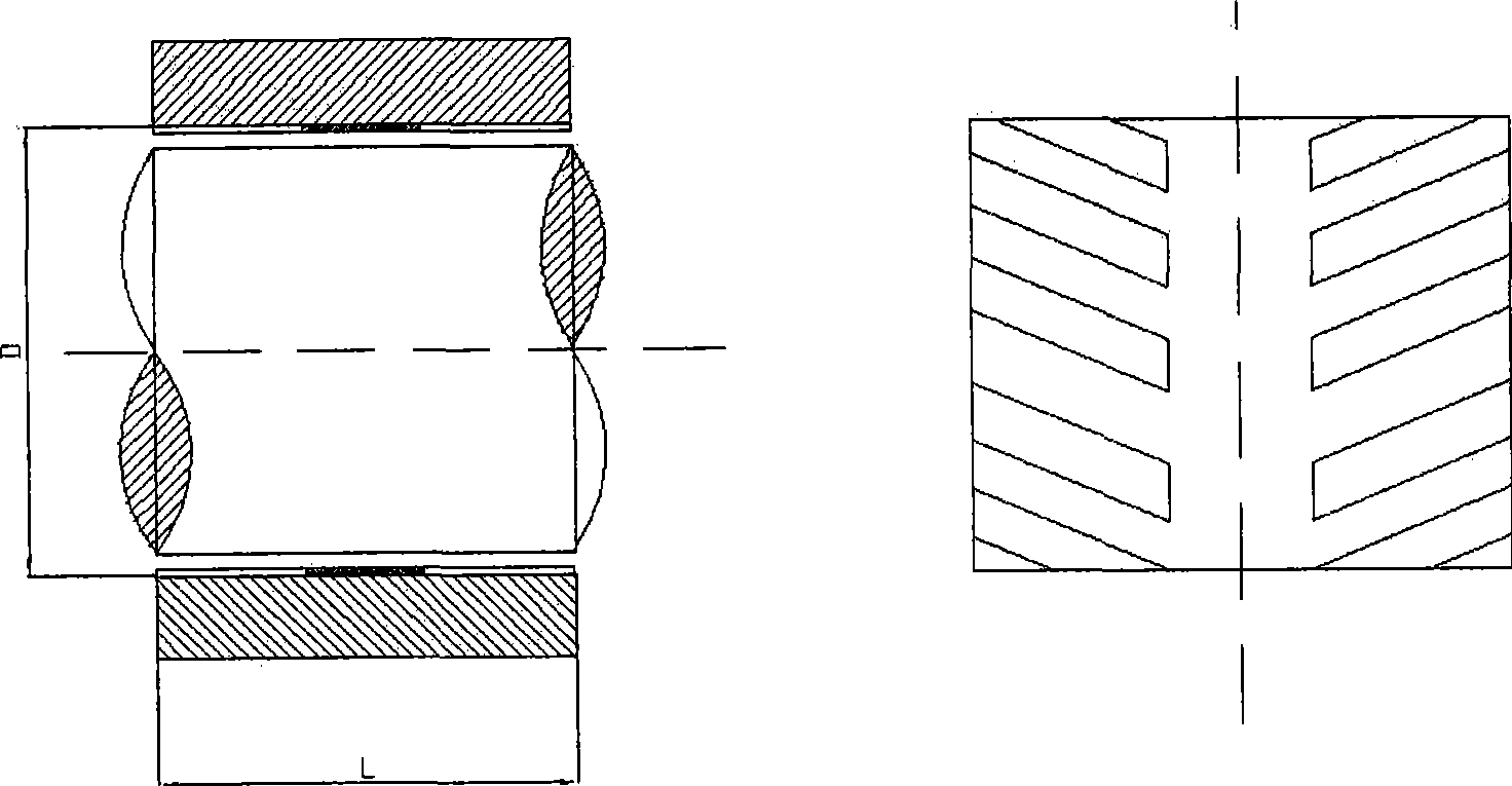 Internal groove self-lubricating dynamic-static pressure coupling air-float bearing