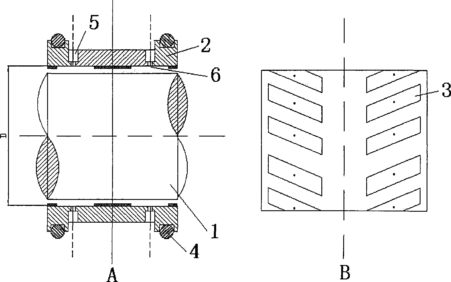 Internal groove self-lubricating dynamic-static pressure coupling air-float bearing