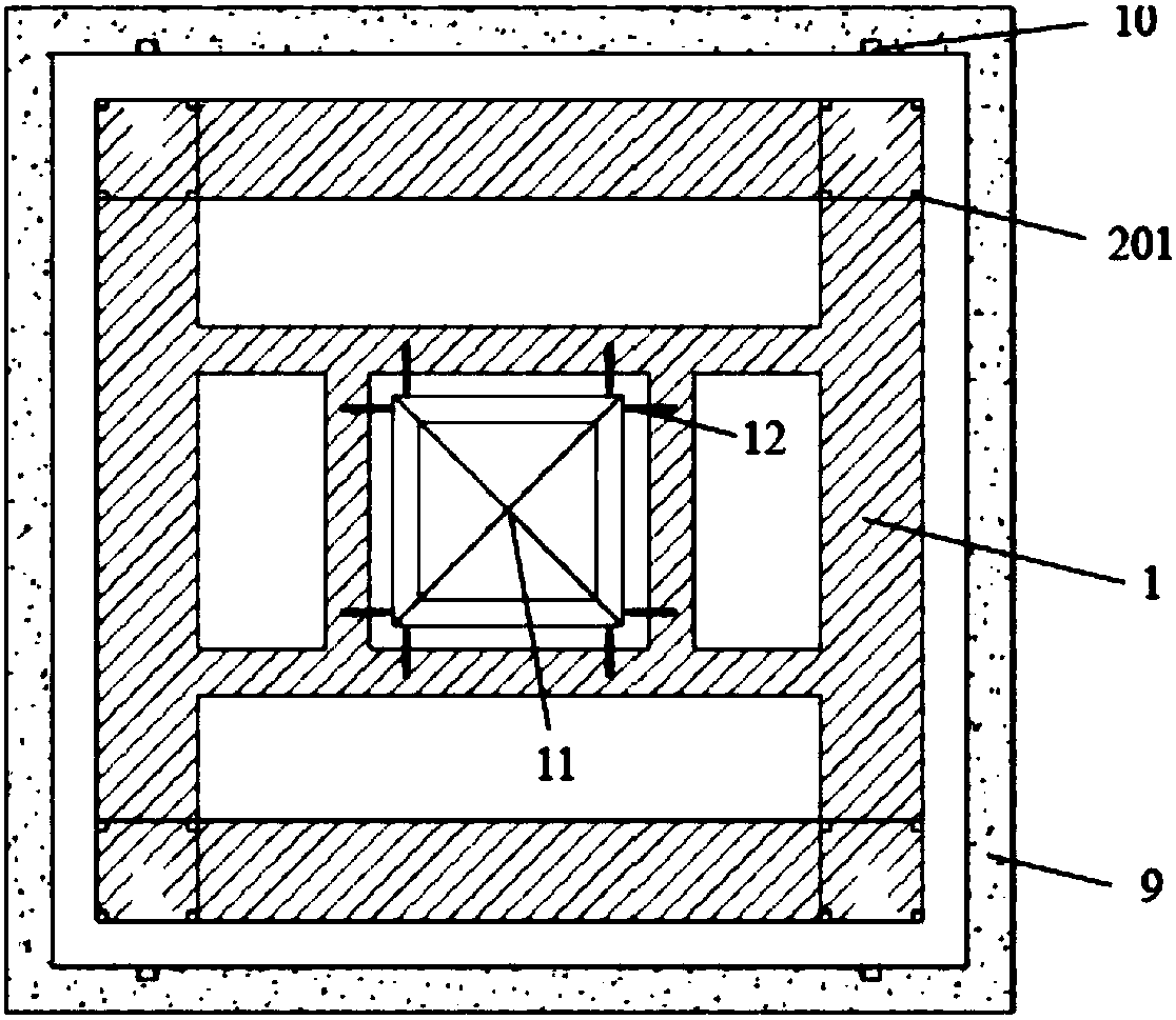 Barrel frame support type steel platform and tower crane integral jacking device and jacking method thereof