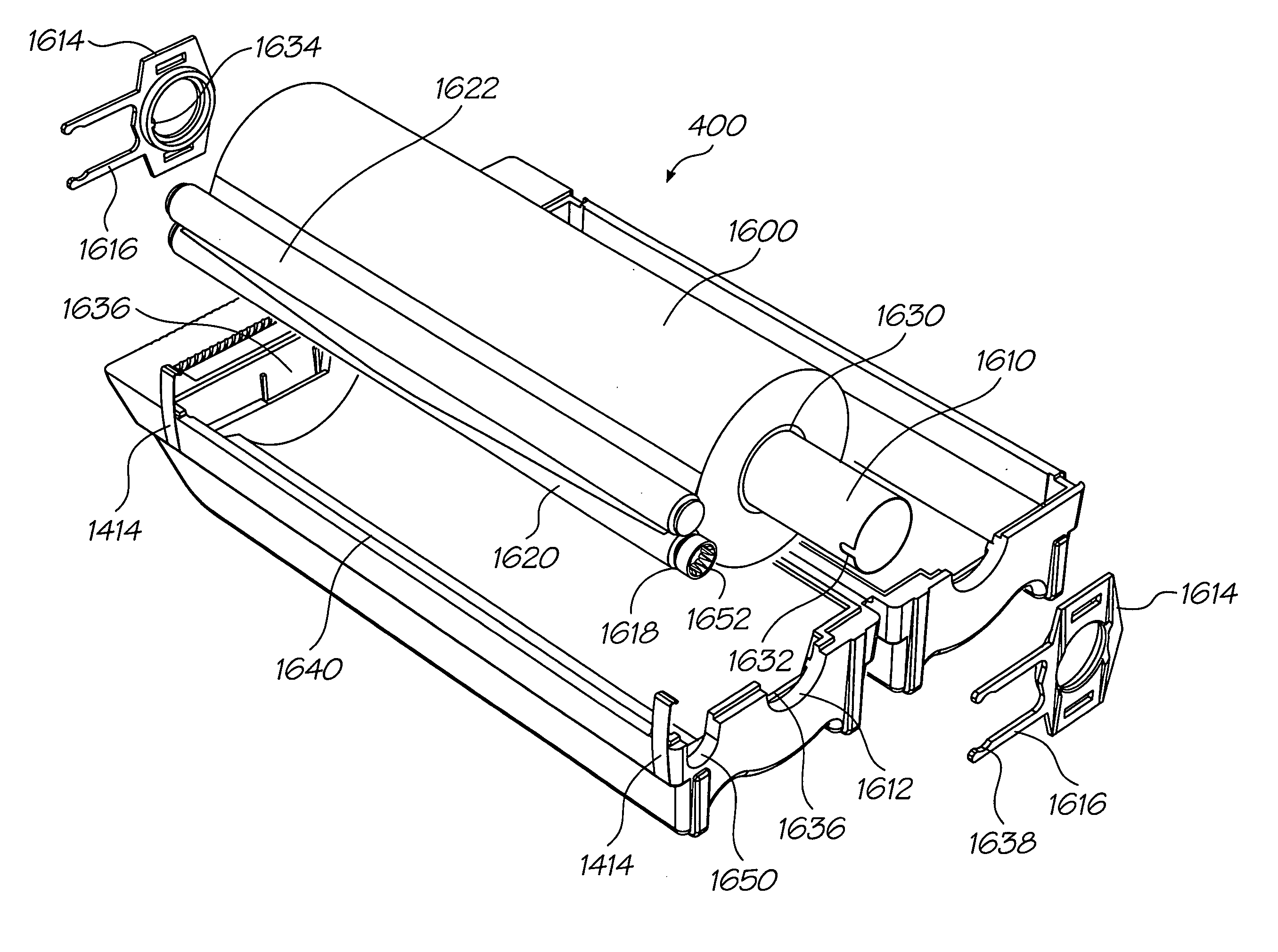 Media cartridge for wallpaper printer