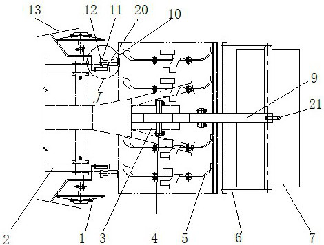 Seedling-protecting, soil-cutting, rotary-tilling and pressing combined device