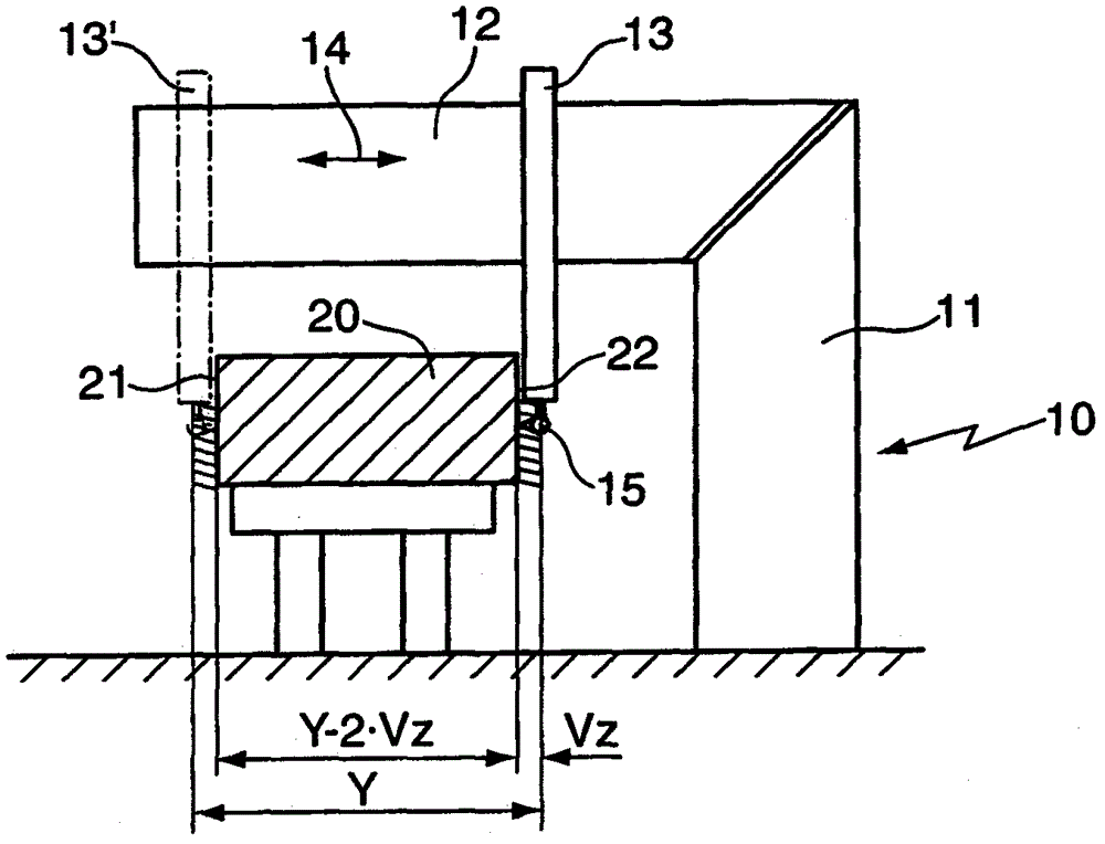 Method for shifting the point of machining of a work piece and machine tool