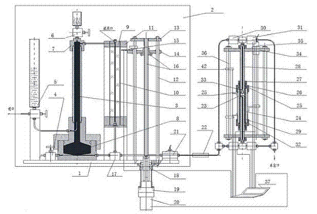 High-temperature high-pressure oil and water two-phase metering device