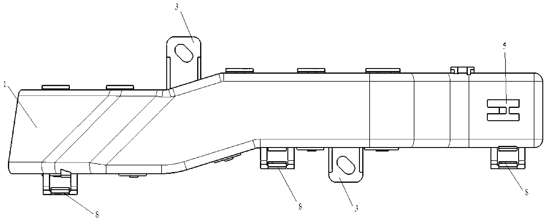 Automobile wire harness fixing support