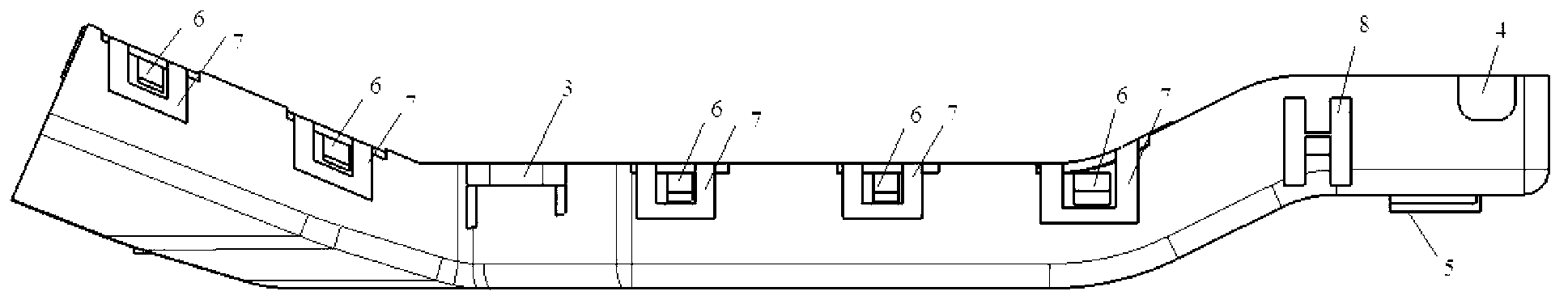 Automobile wire harness fixing support