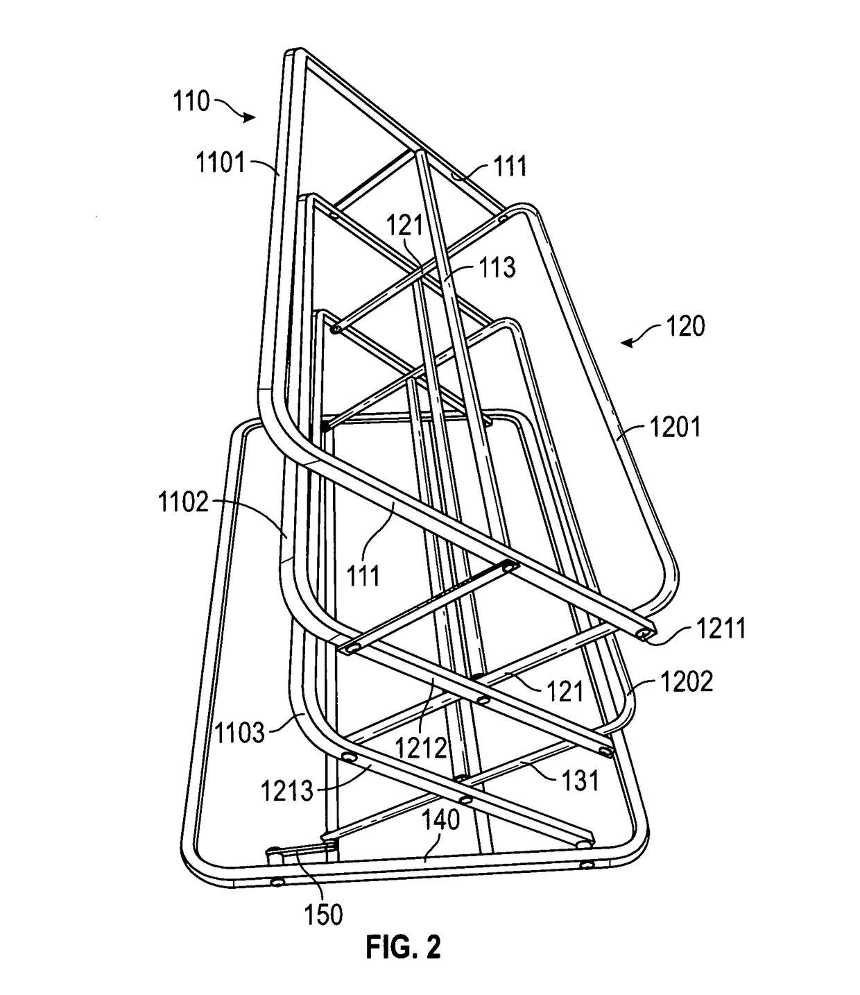 Collapsible shoe rack