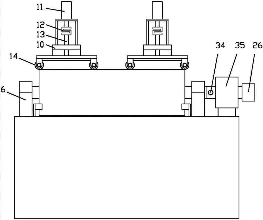 Double roll cloth system with deflection adjustment