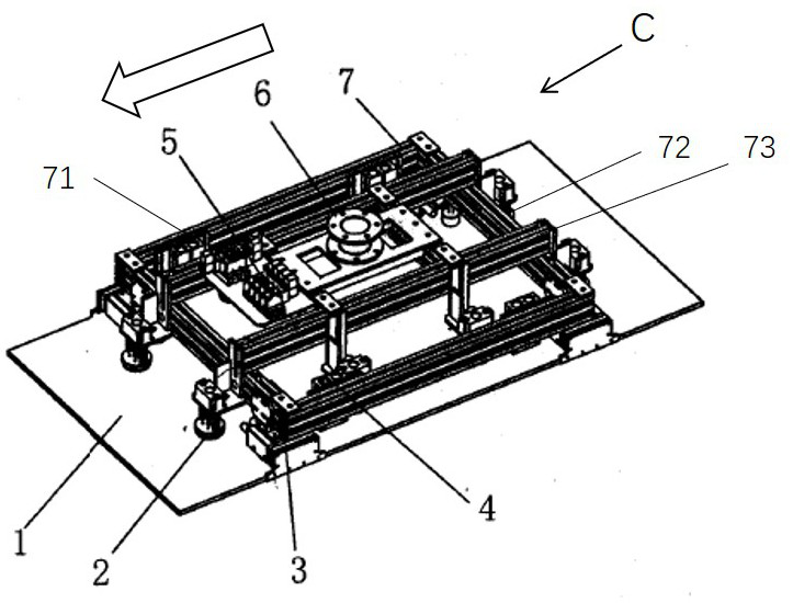 Large ceramic tile stacking method