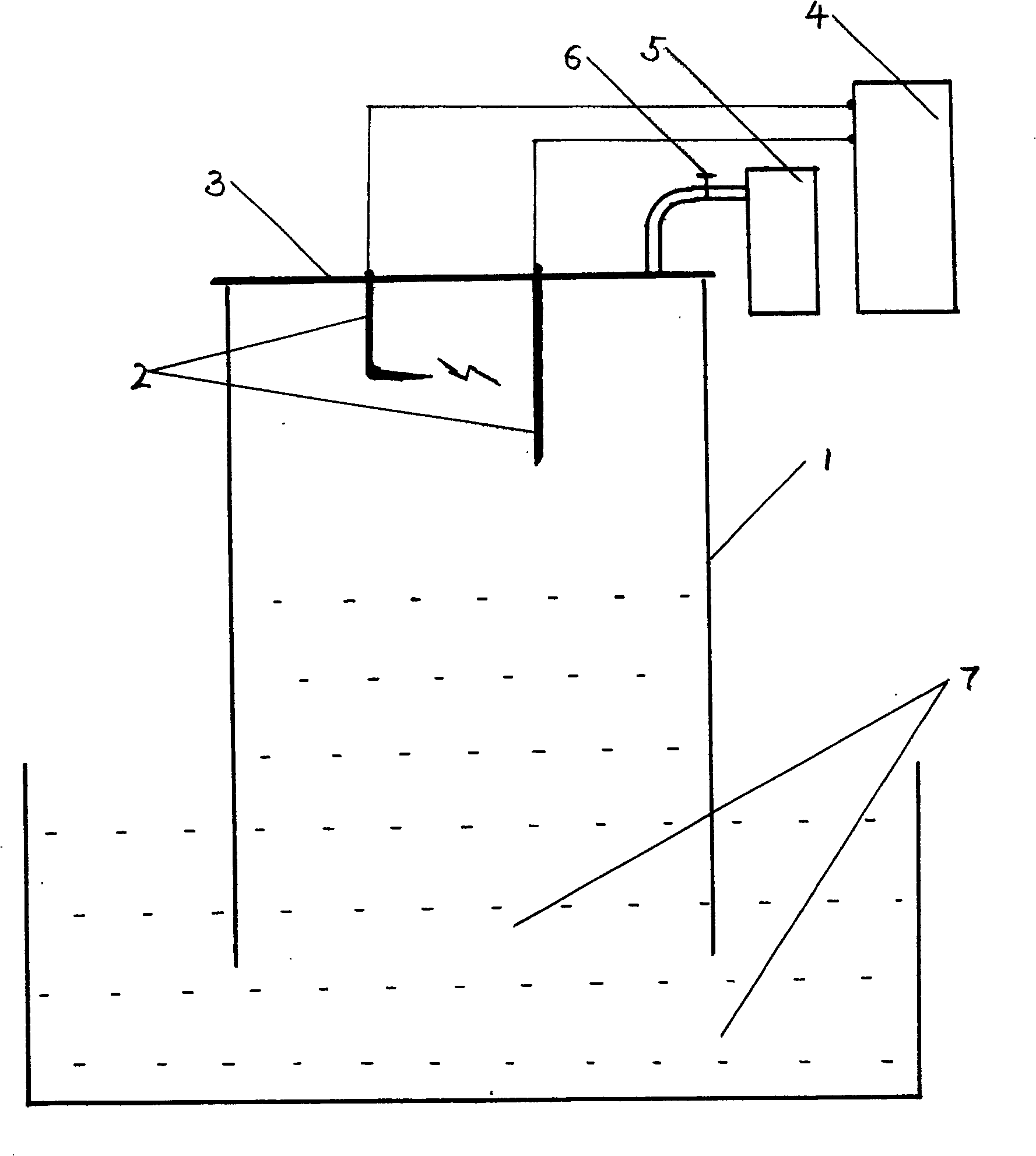 Testing apparatus for analyzing atmospheric strong convection meteorological phenomena