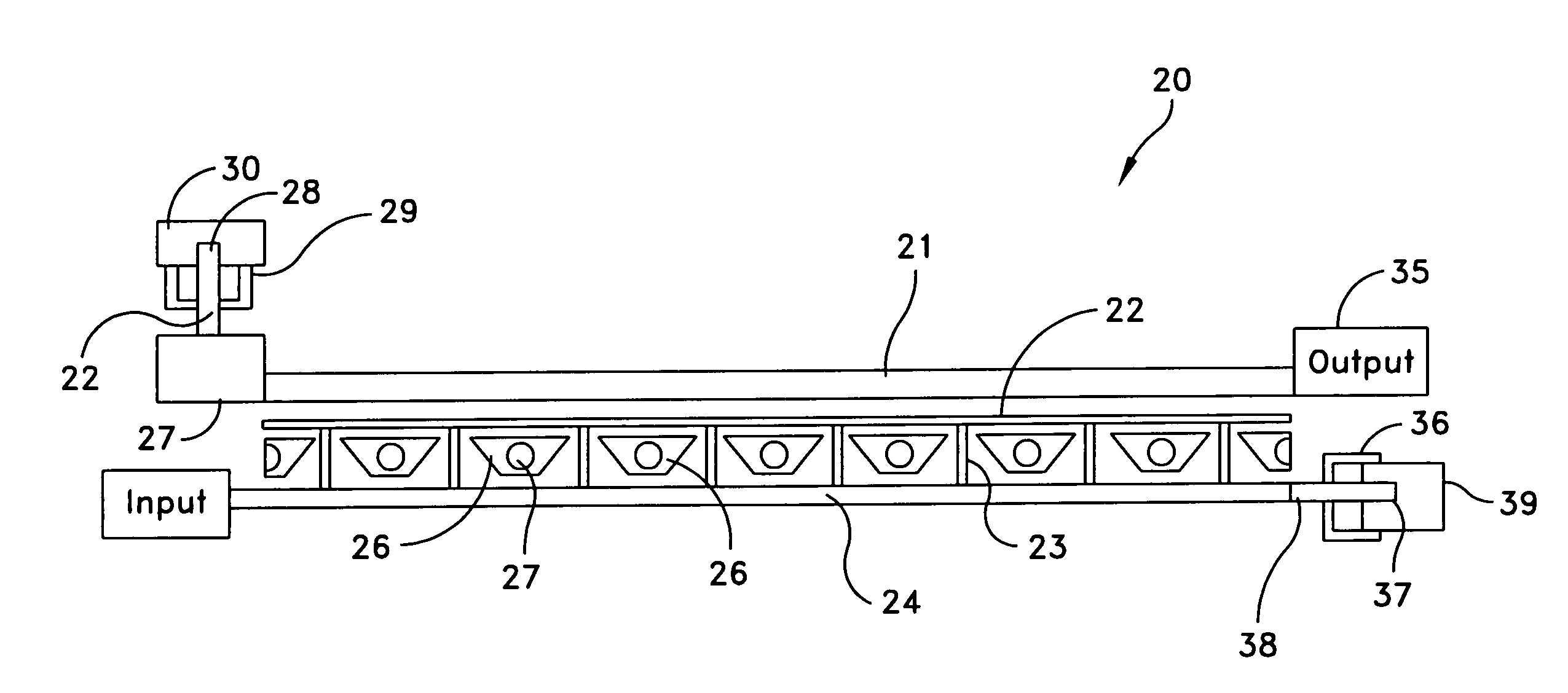 Gallium nitride traveling wave structures