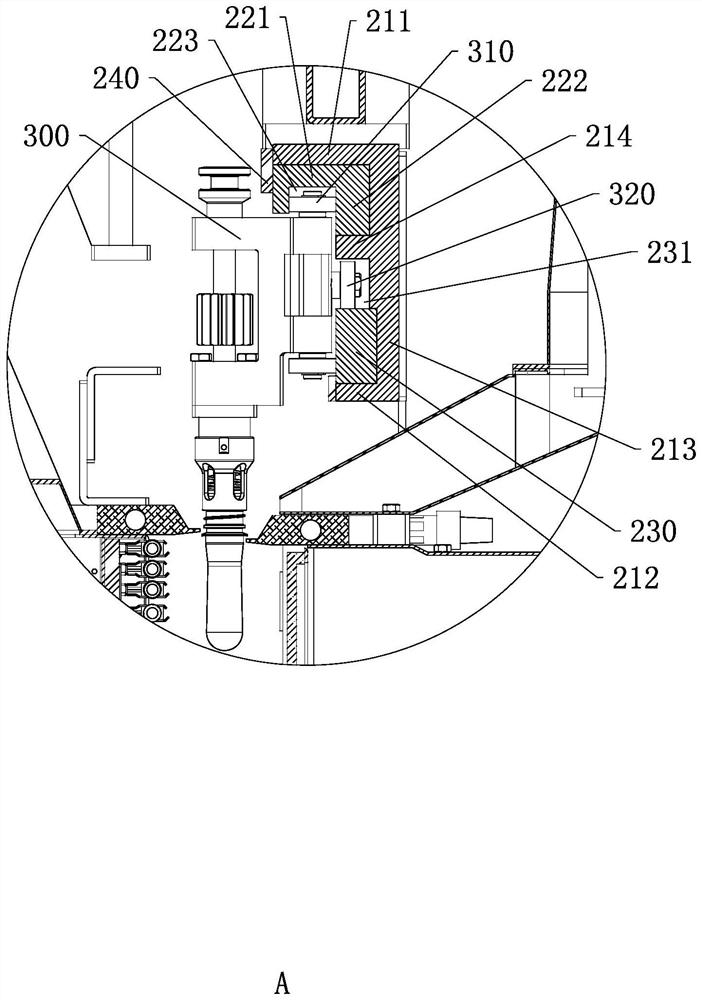 Bottle blank conveying device