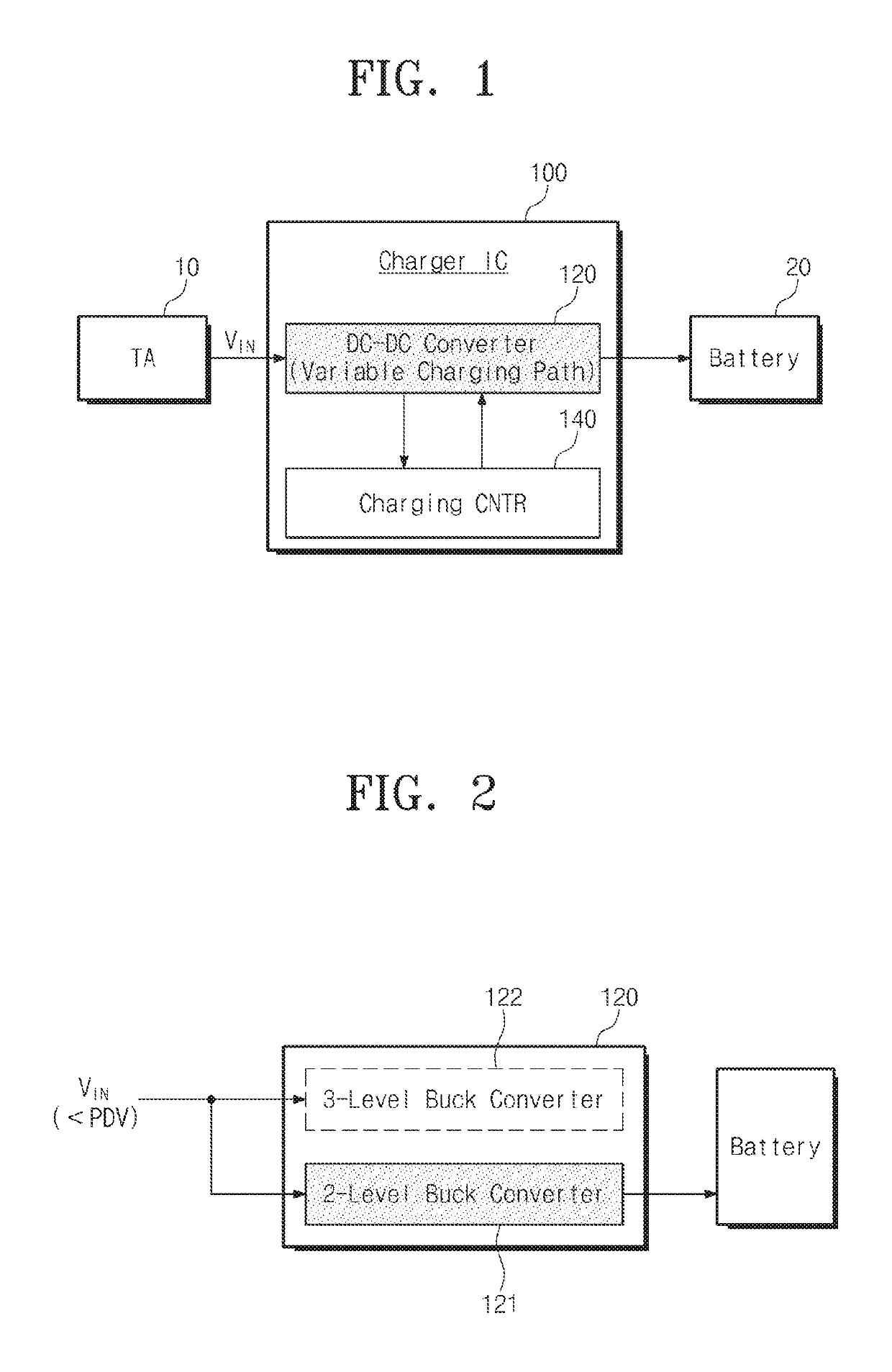 DC-DC converter, charger integrated circuit and electronic device having the same and battery charging method thereof