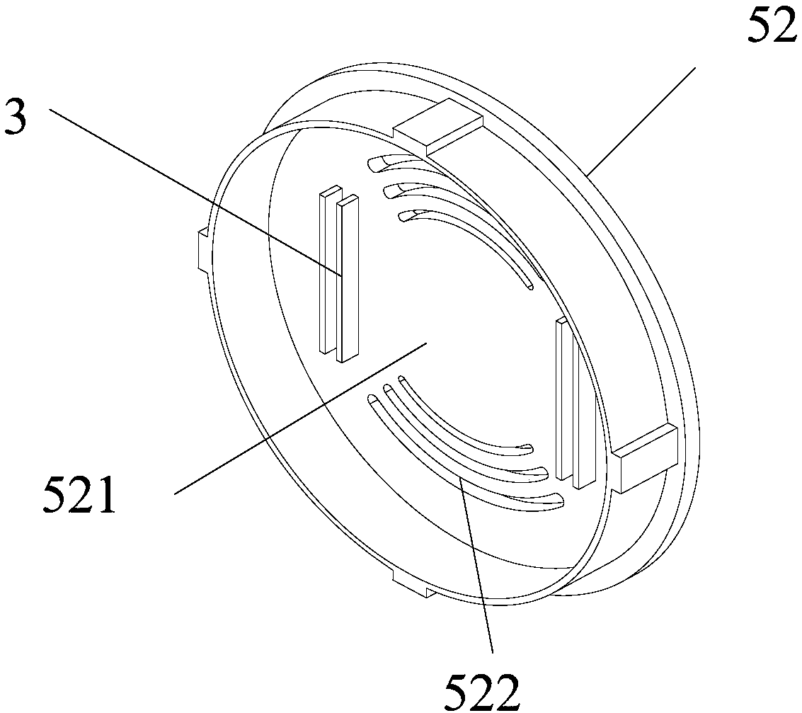 Optical fiber point type temperature vibration sensing device and system