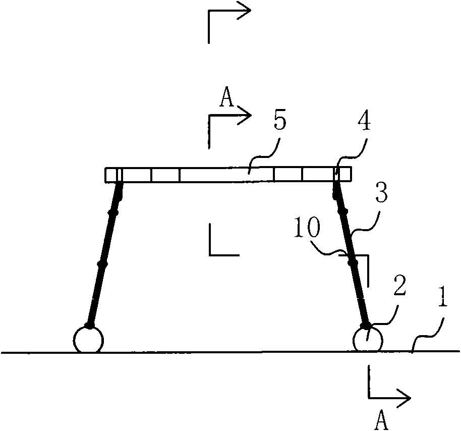 Floating type entertainment hurdle frame