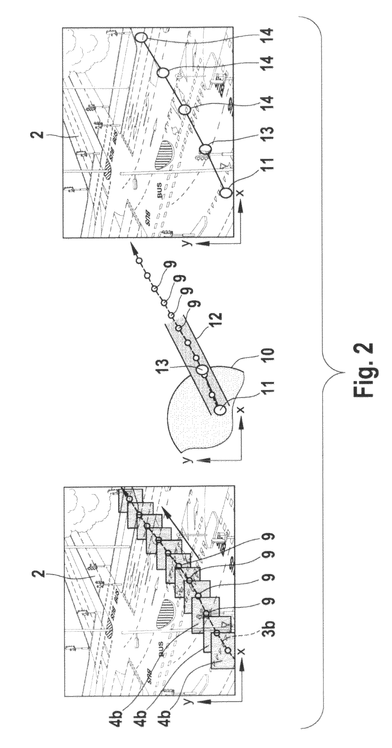 Trajectory-based video retrieval system, and computer program