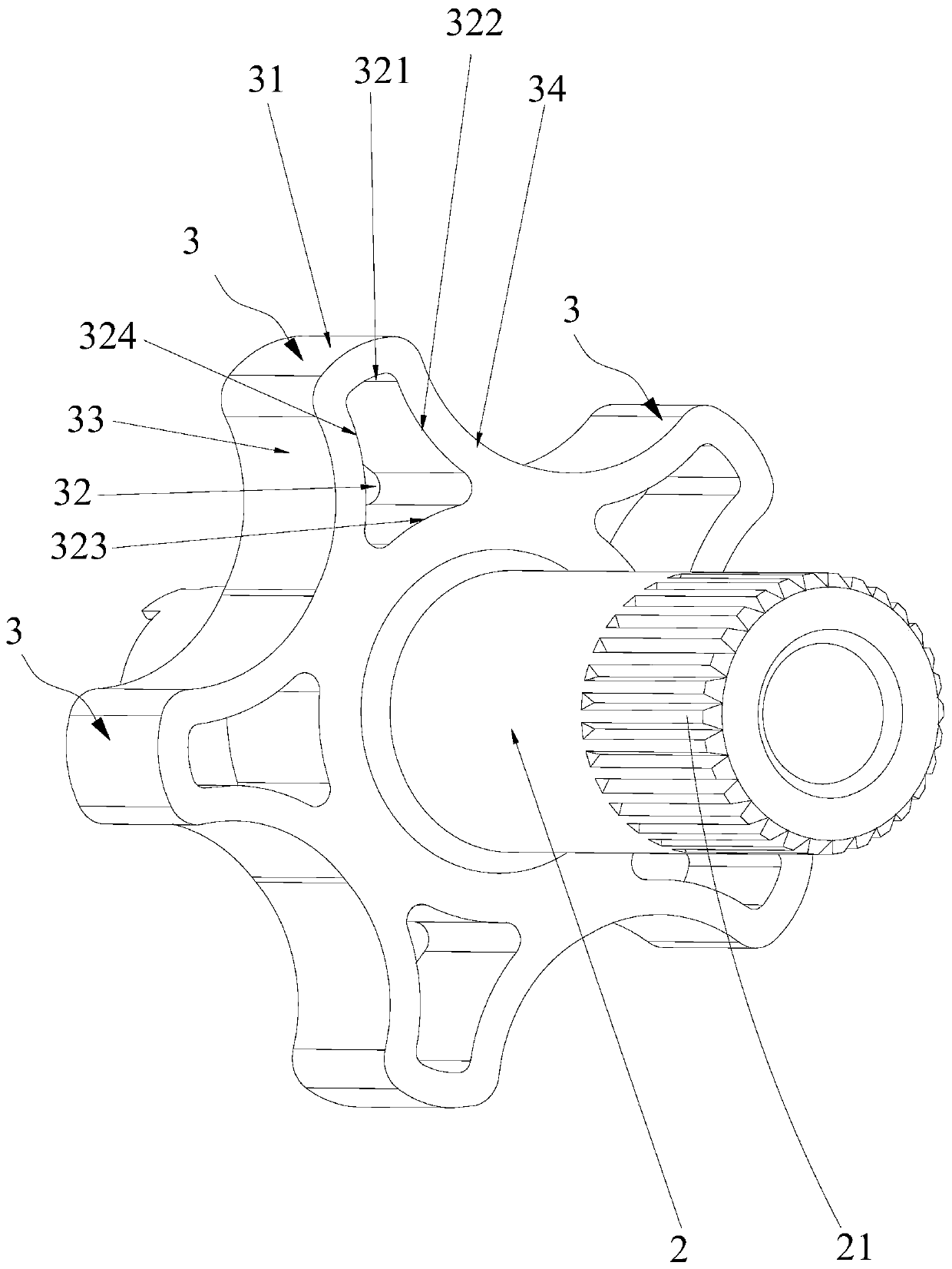 Clutch, steering engine and robot