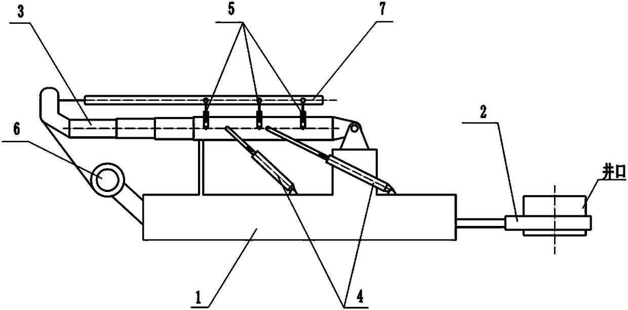 Blowout control pipe string wellhead alignment device and alignment method thereof