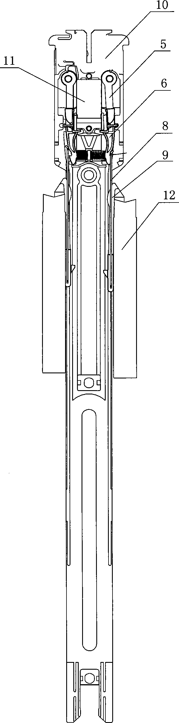 Novel electromagnetic valve component of electronic jacquard machine