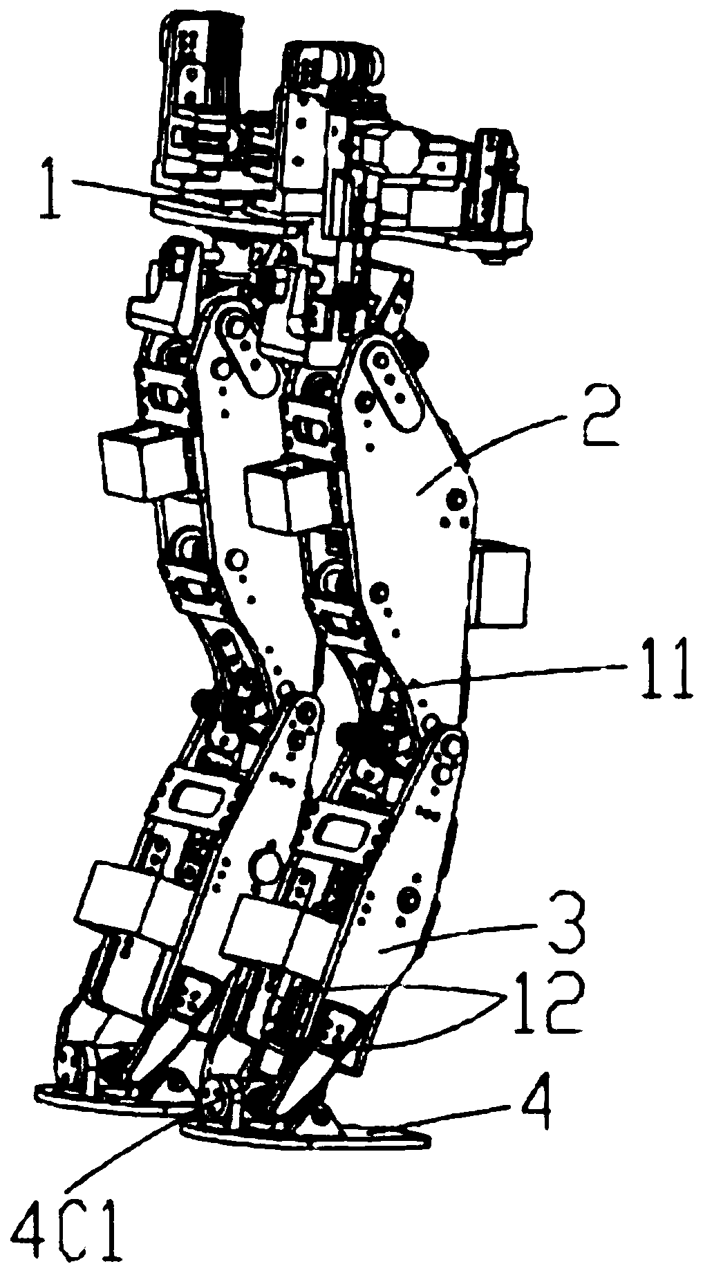 Biped robot gait stability control method based on inertial navigation system