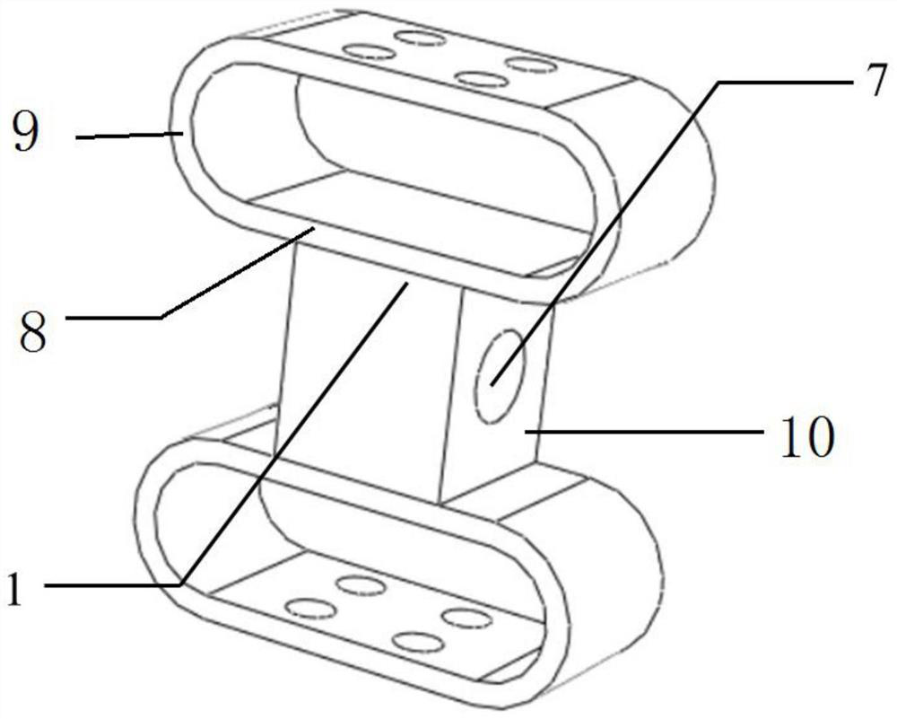 Disc spring soft steel energy dissipation and shock absorption device with self-resetting function