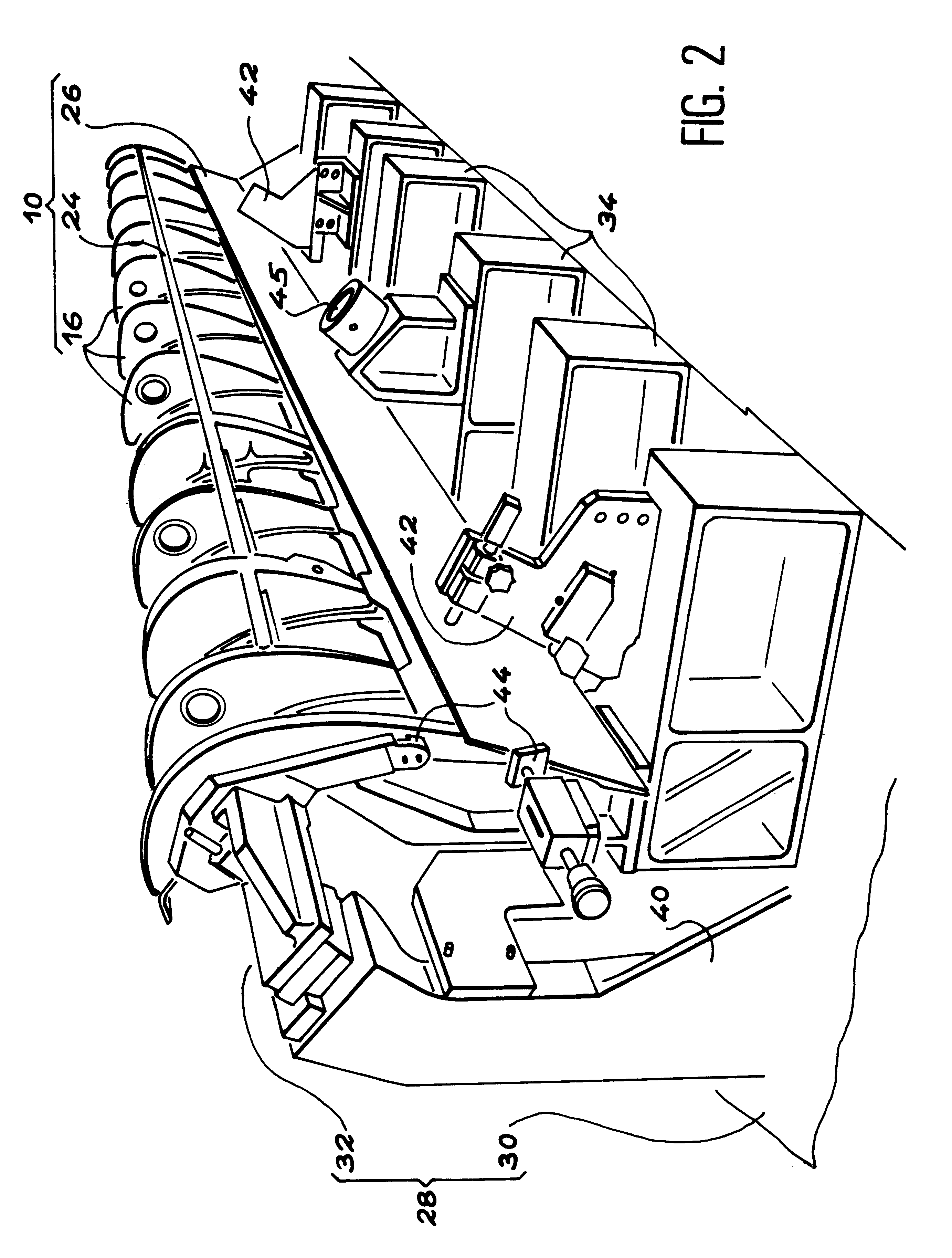 Process for assembly of a flexible panel on an open structure and installation for use of this process