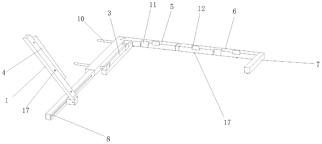 A paper cup body cutting and placing movable frame