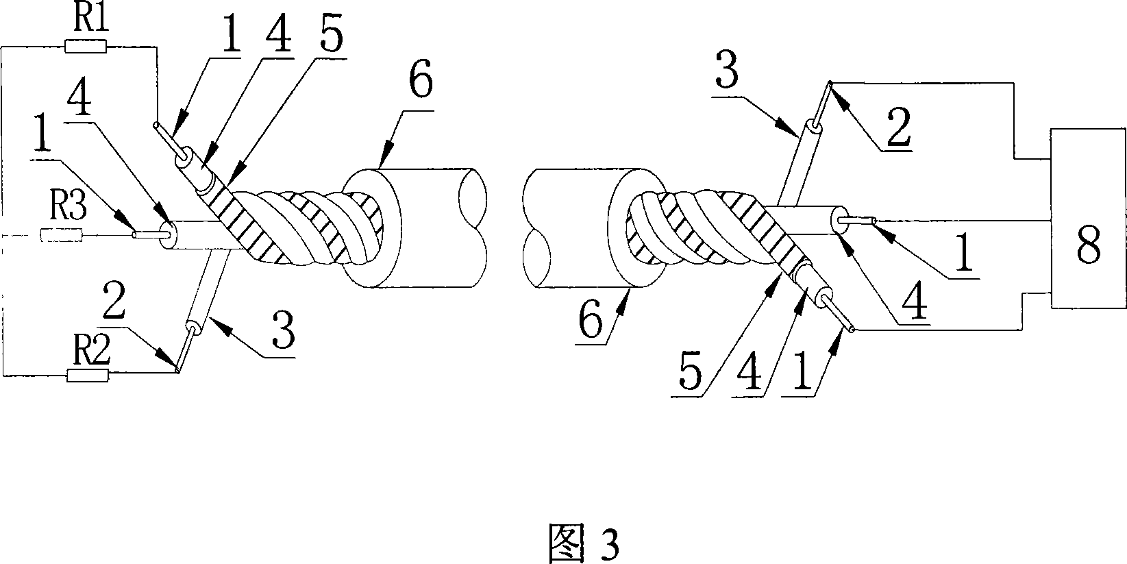 Double temperature warning linear temperature-sensing detector