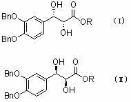 Asymmetric synthesis method of 3-(3,4-dihydroxy phenyl)-2-hydracrylate