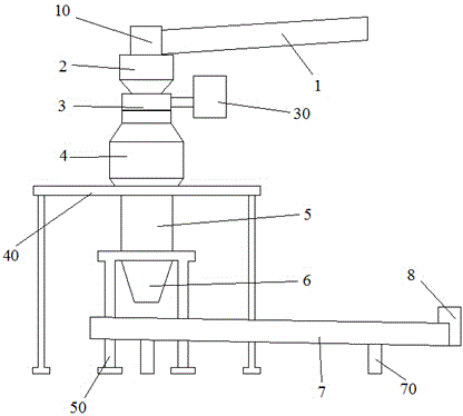 Production line for making soybean lecithin powder