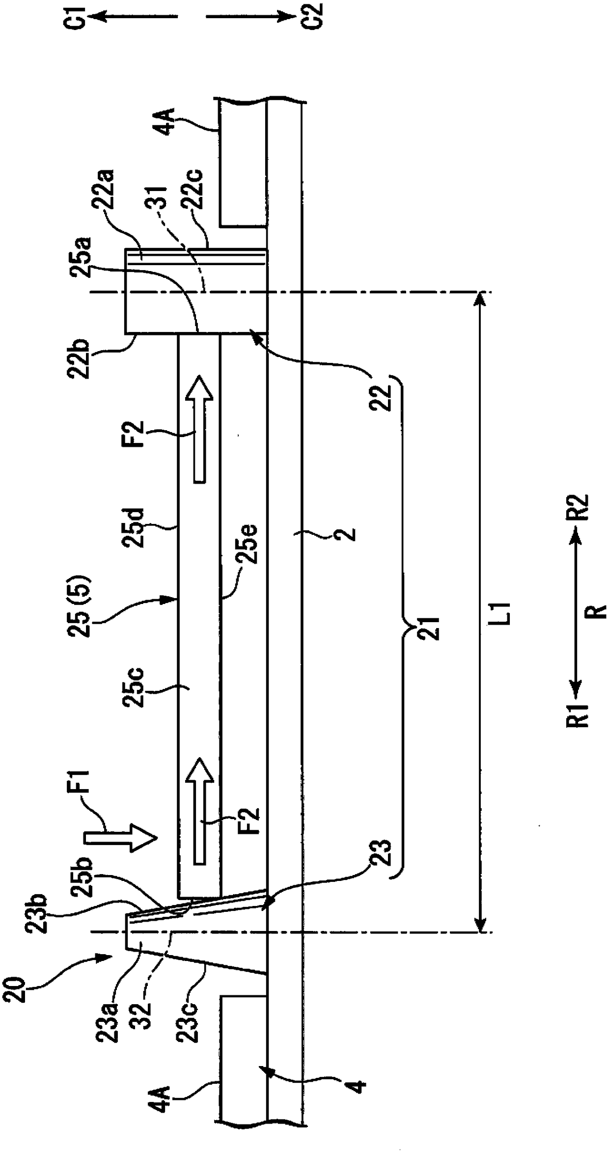 Portable apparatus component fixation structure