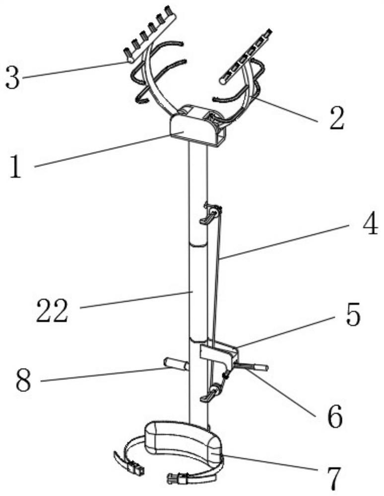 Fruit paper bag bagging device facilitating bagging